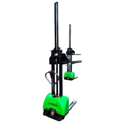 DC Motor Self Lifting Electric Stacker 1ton 1000kgs 1300mm Forklift Warehouse Hyder