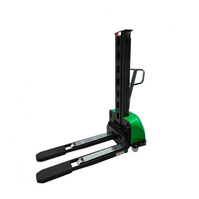Semi Electric Stacker 500kg 800mm Forklift Self Lifting Loading Equipment for Warehouse