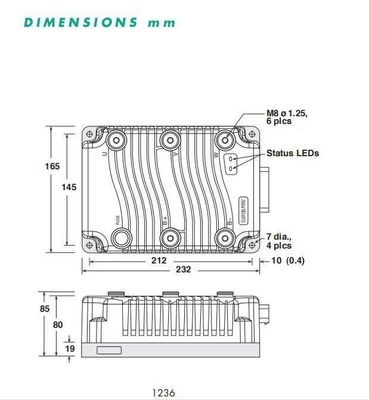 Programmed Function 36-48V 650A Induction AC Motor Controller for Forklift Customized