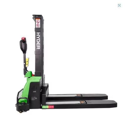 1500kgs 1.65m Full Electric Self Loading Stacker with 2110X850X2070MM Size and Lifting