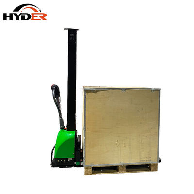 1000kg 1.0ton Loading Capacity Self Lifting Stacker with Yellow Color and AC/DC Motor