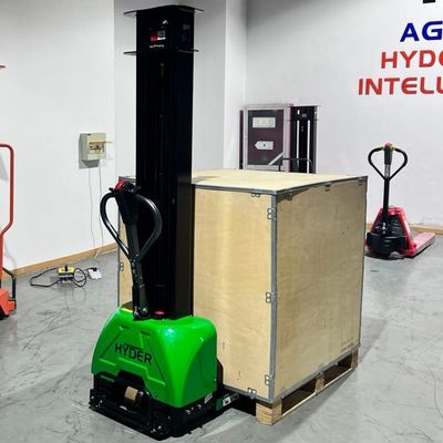 Full Electric Self Lifting Stacker with 1 Ton Capacity and 0.8m to 1.6m Lift Height