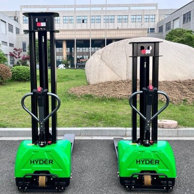 Full Electric Self Lifting Stacker with 1 Ton Capacity and 0.8m to 1.6m Lift Height