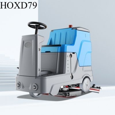 Station Ride-on Floor Scrubber with 1000 Squeegee Width and Big Water Tank Capacity