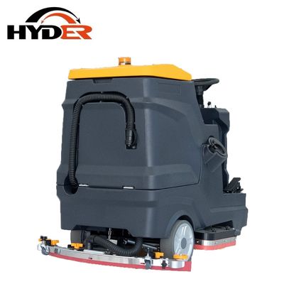 Station Ride-on Floor Scrubber with 1000 Squeegee Width and Big Water Tank Capacity