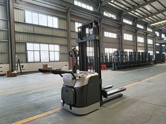 Electric Pallet Stacker with 2000kg Load Capacity and 5.5m Lift Height using AC Motor
