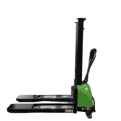 AC Motor 1ton 0.8m to 1.6m Loading Electric Self Lifting Stacker with Load Center 400