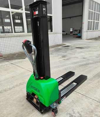 1300kg Hsls1000 Portable Pallet Stacker Electric Self Loding Stacker