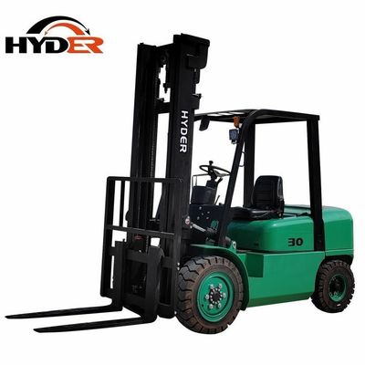 275.00cm * 123.00cm * 211.00cm Package Size 3tons 270ah CE Certificate Electric Forklift