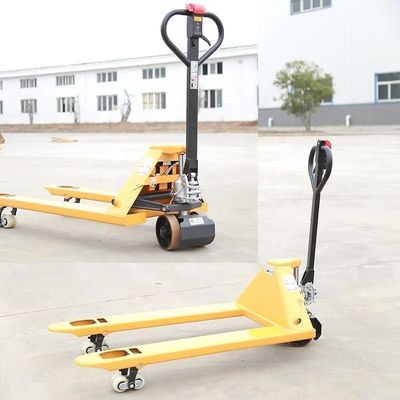 PU Wheels Hand Carry Pallet Truck 550/685mm Width Double Pallet Jack for and Handling