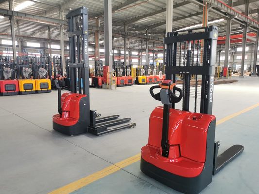 1.0t 1.5t Straddle Pallet Stacker for Walking Pallets Electric Stacker 2110X850X2070MM