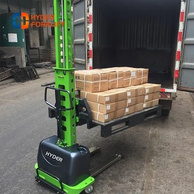 500 Kg Pallet Lifter Self Loading Stacker with Fork Length 1250mm and 12V / 45ah Battery