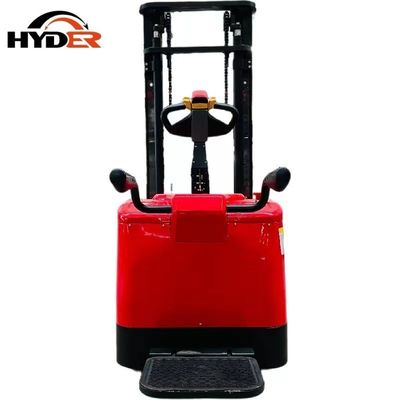 Htb15 1.5t Stacker Small Turning Radius Stand on Type Electric Pallet Stacker 1500kg