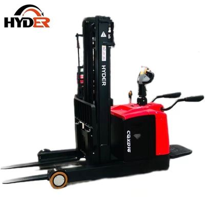 Hyder 1.5ton Electric Pallet Stacker with Small Reach and Battery Standing Forklift