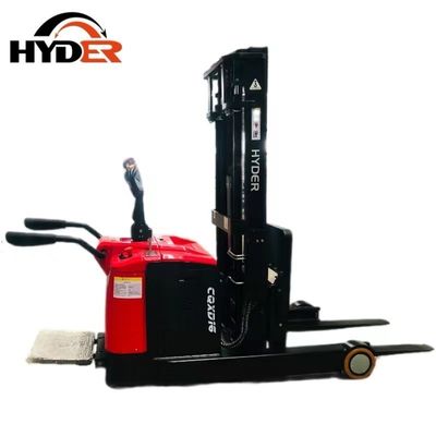 Hyder 1.5ton Electric Pallet Stacker with Small Reach and Battery Standing Forklift