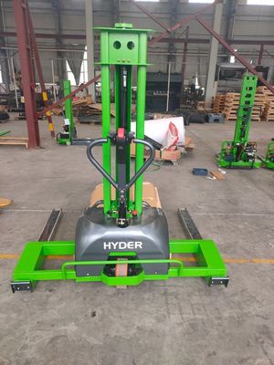 1300mm Lift Height Electric Self Loading Stacker Straddle Stacker for Block Pallets