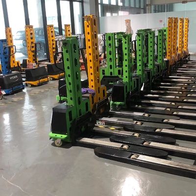 Lift Height 1000kg Battery Electric Wide Self Loading Stacker Straddle Leg Stacker
