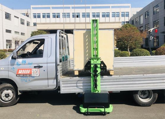 Electric Portable Forklift Self Loading Stacker 500kg Hsls500 1650*786*1180 H mm