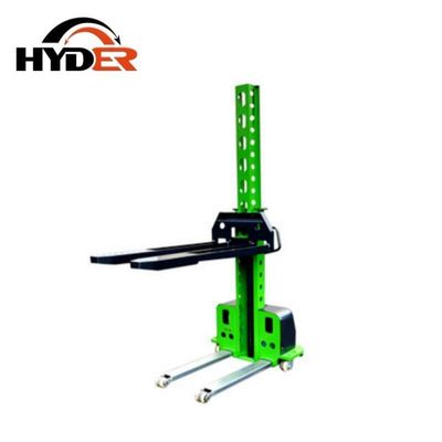 1150mm Fork Length Manual Drive 1.3m Self Loading Pallet Stacker with 500kg Capacity