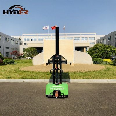 1.0t Full Electric Self Loading Stacker Forklift for Warehouse Load center 400 DC Motor