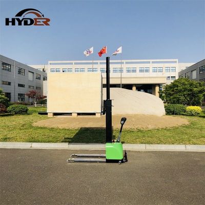 1.0t Full Electric Self Loading Stacker Forklift for Warehouse Load center 400 DC Motor