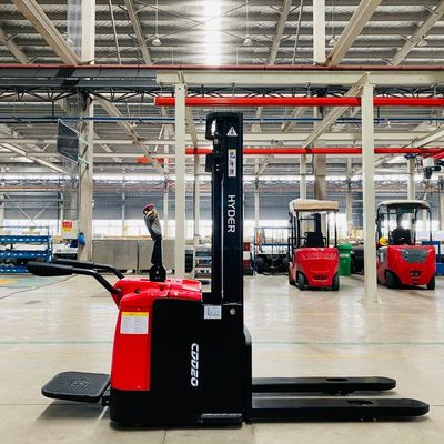 1.5t Standing-on Full Electric Stacker Htb15 with Lifting Height 3.5m and Load Center 500mm