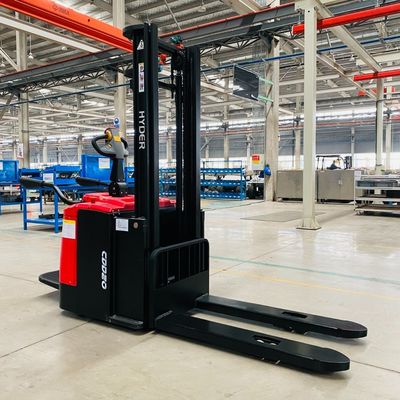 1.5t Standing-on Full Electric Stacker Htb15 with Lifting Height 3.5m and Load Center 500mm