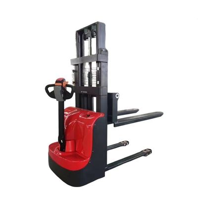 Electric Walkie Stacker Forklift Truck Warehouse Equipment with 500mm Load Center