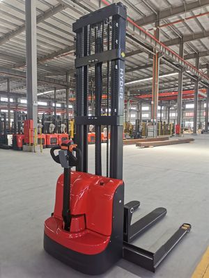Htb15e Full Electric Pallet Stacker Lifter Straddle Electric Stacker for Block Pallets