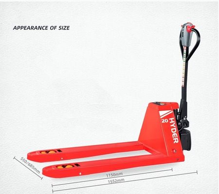 10% off 1.5ton Electric Pallet Trucks Fuel Electric 48V/10ah Lithium Battery Pallet Jack