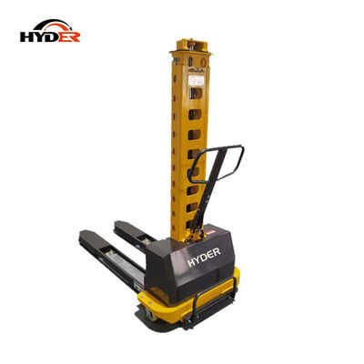 1150mm Fork Length Manual Drive 1.3m Self Loading Pallet Stacker with 500kg Capacity